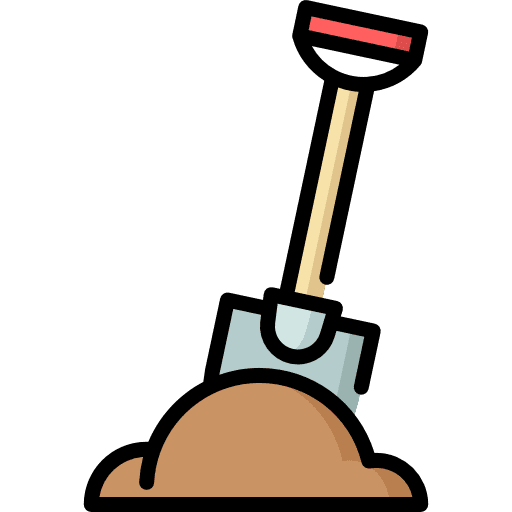 Shovel construction home repair shovel icon