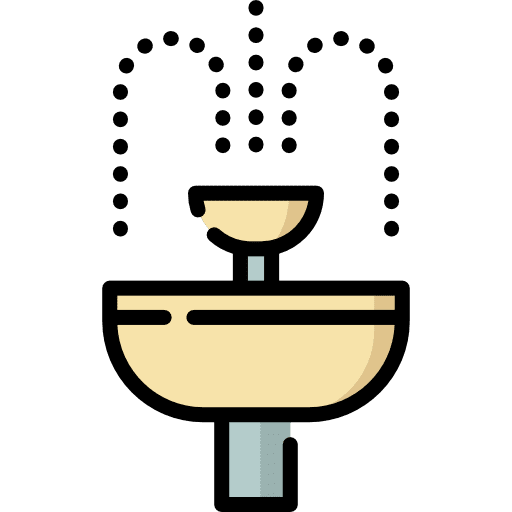 Fountain park fountain buildings icon