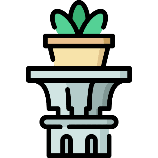 Garden pots flower garden icon