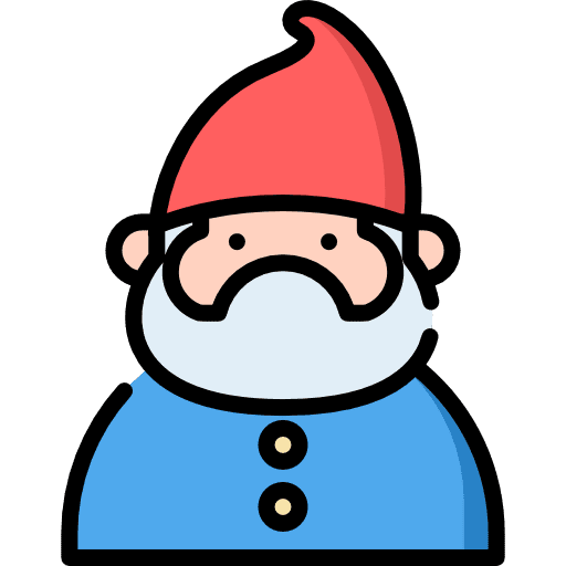Gnome folklore character fairy tale icon