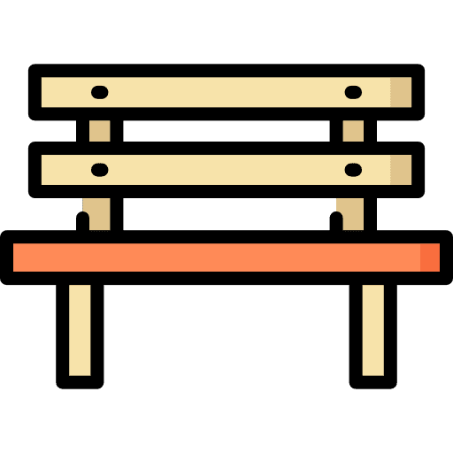 Bench holidays architecture and city seat icon