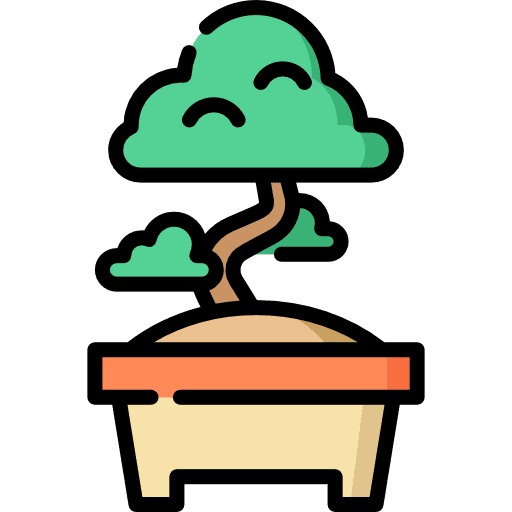 Bonsai botanical ecology and environment nature icon