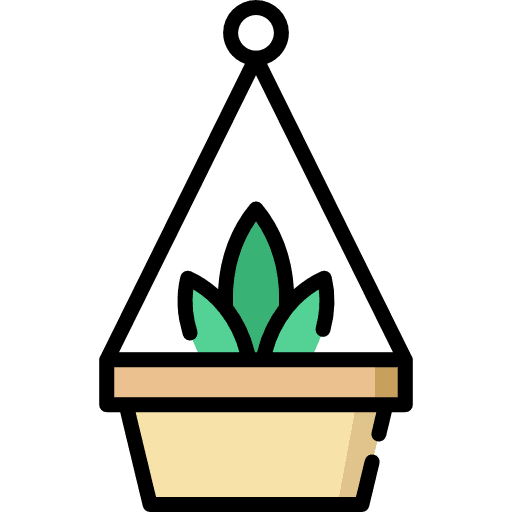 Hanging pot plant pot hanging pot icon