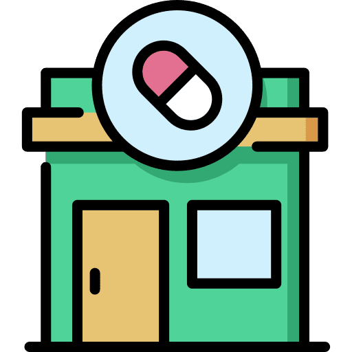 Pharmacy health clinic first aid medical icon