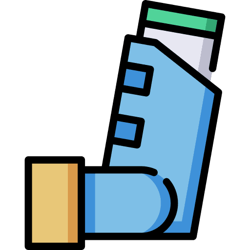 Asthma tools and utensils medicine health care icon