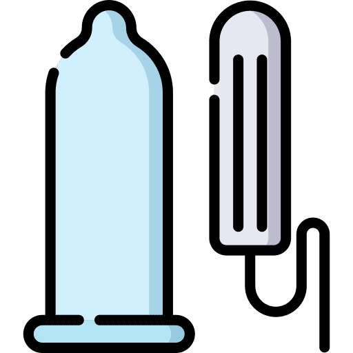 Condom healthcare and medical prophylactic aids icon