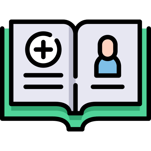 Medical history health report health medical icon