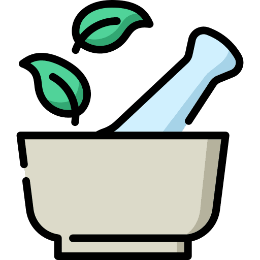 Mortar food and restaurant chemical mortar icon