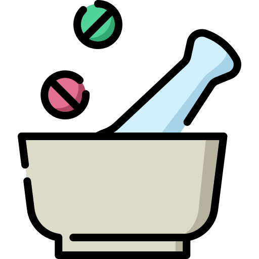 Mortar mortar medical pestle icon