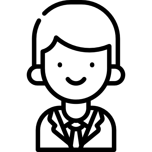 Office worker manager profile professional icon