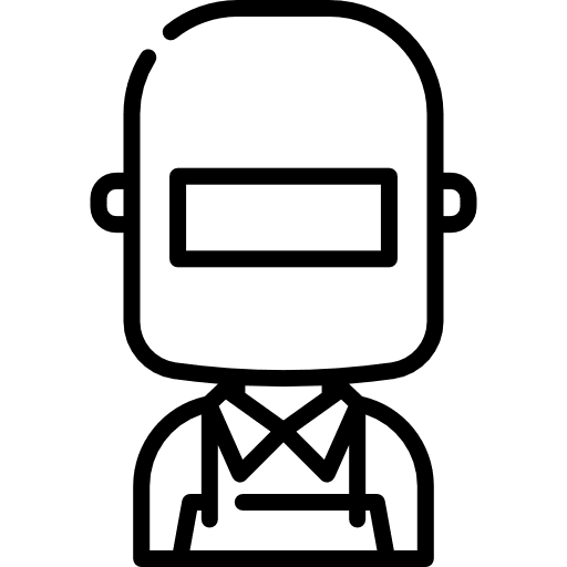 Welder professions and jobs industry man icon