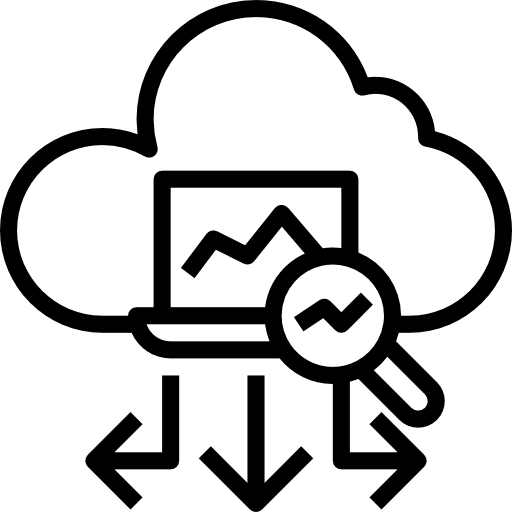 Cloud computing multimedia computer interface icon