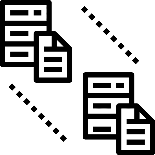 Database servers files technology icon