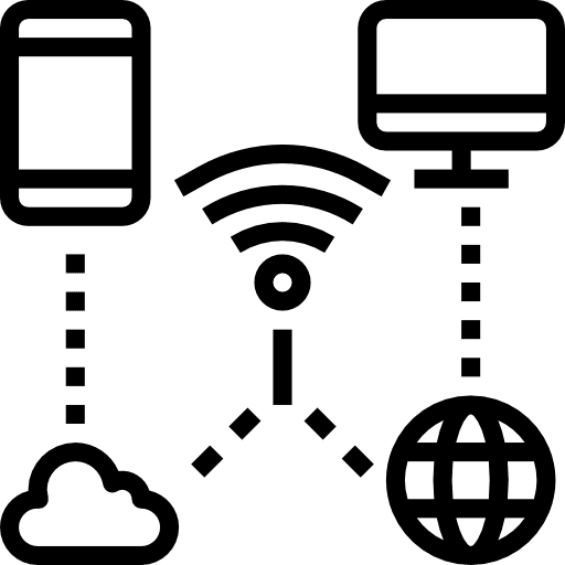 Network monitor responsive electronics icon