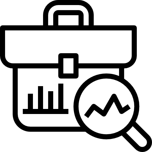 Analytics business and finance seo and web statistics icon