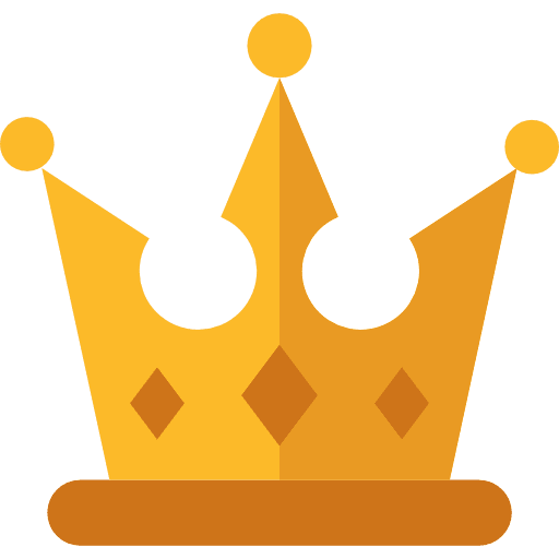 Crown monarchy king queen icon