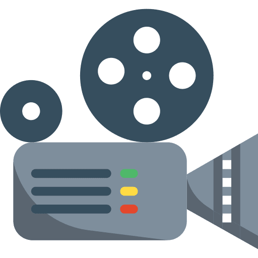 Camera movie camera birthday and party icon