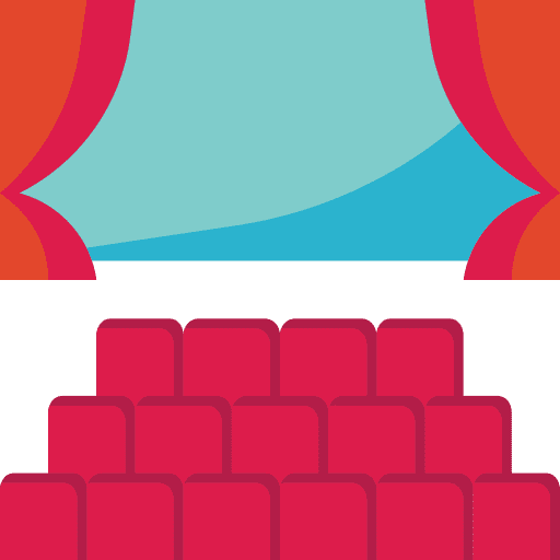 Cinema movie seats performance icon