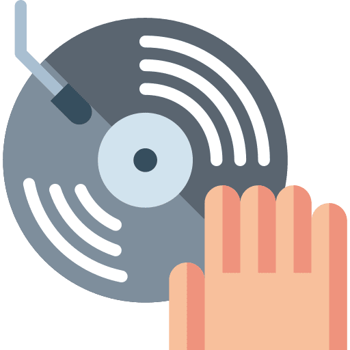 Dj bluray compact disc music icon