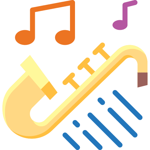 Jazz music wind instrument musical instrument icon