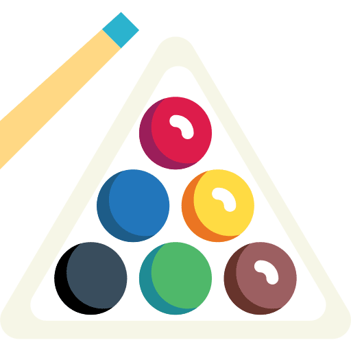 Billiard stick pool billiard icon