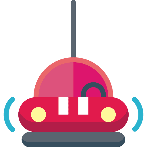 Bumper fairground transportation fair icon