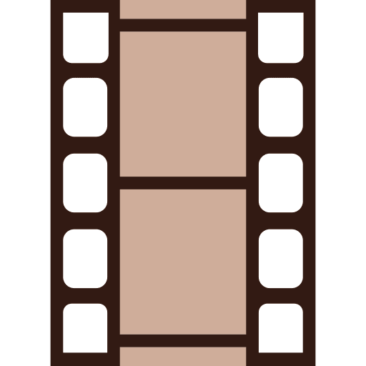 Film negative film shapes and symbols film icon