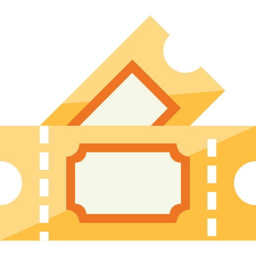 Tickets files and folders travel ticket icon