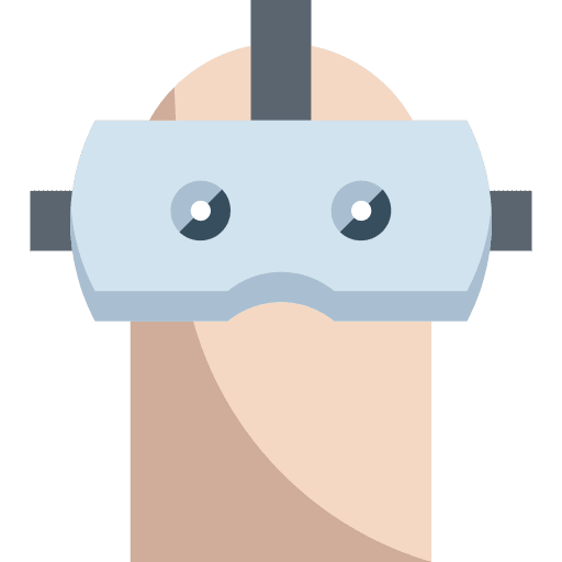 Virtual reality glasses computer glasses gaming icon