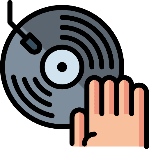 Dj multimedia compact disc dj icon