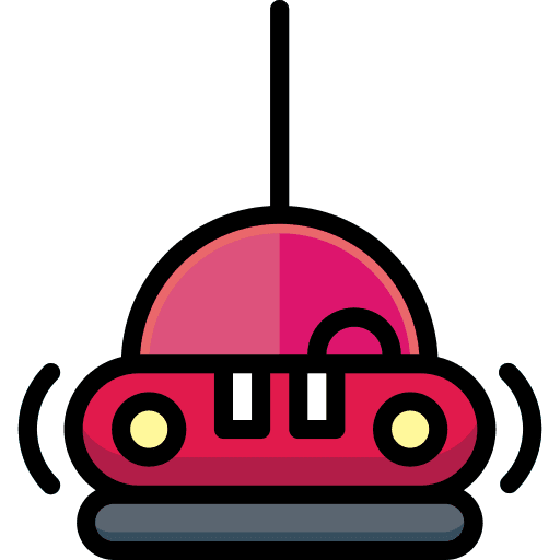 Bumper fairground bumper bumper car icon