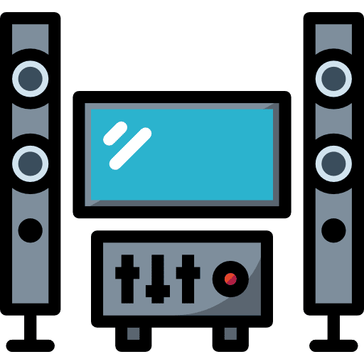 Dj mix technology music and multimedia icon