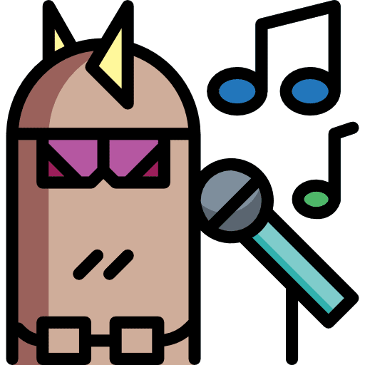 Singer music and multimedia professions and jobs music icon