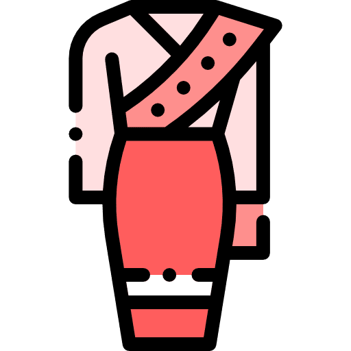 Clothing cultures thai clothes icon