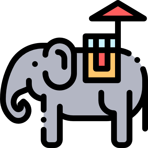 Elephant wild life mammal animal kingdom icon