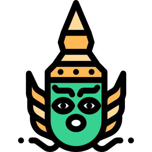 Thailand great buddha of thailand mask asia icon