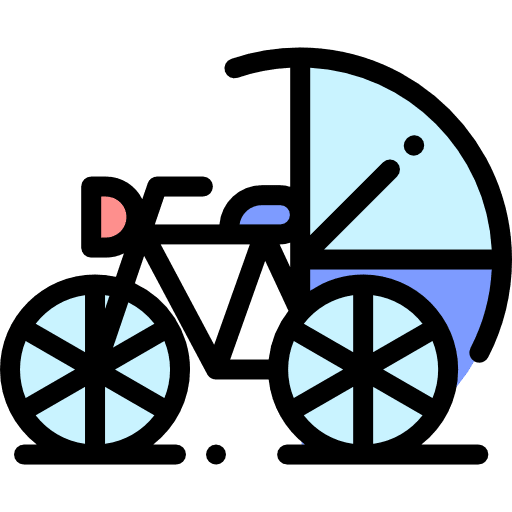 Bike exercise transportation vehicle icon
