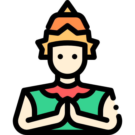 People traditional ethnic thailand icon