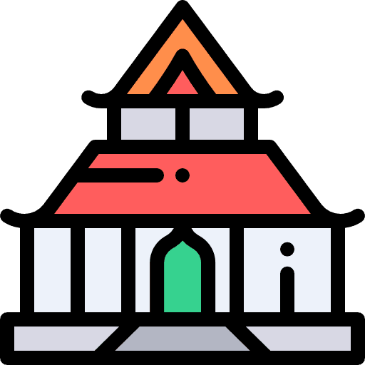Temple architecture religious religion icon