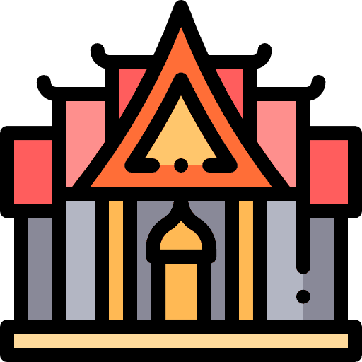 Temple religious temple architecture and city icon