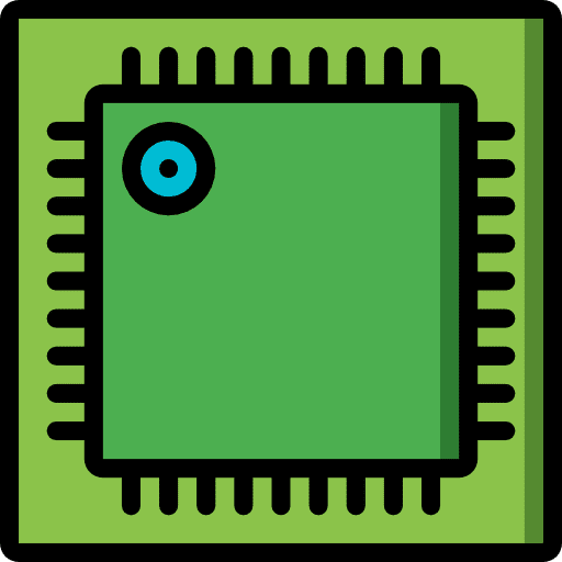 Cpu firmware processor electronics icon