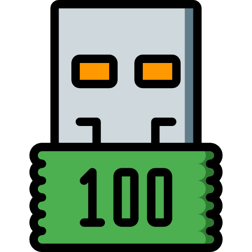 Usb stick data usb electronics icon