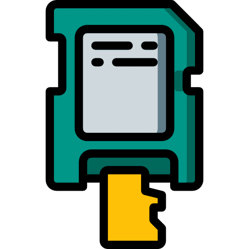 Sd card data technology sd card icon