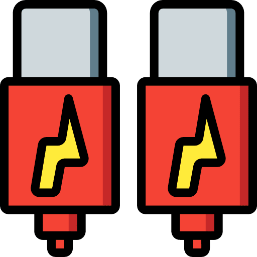 Thunderbolt cable electronic device icon
