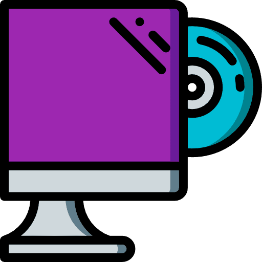 Cd drive drive video player hard drive icon