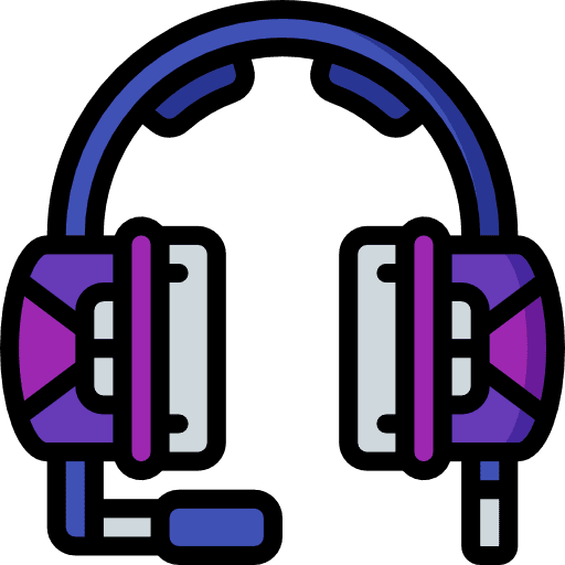 Headset communications phone logistics delivery icon