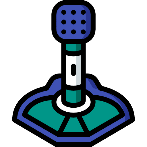 Microphone electronics voice recording vintage icon