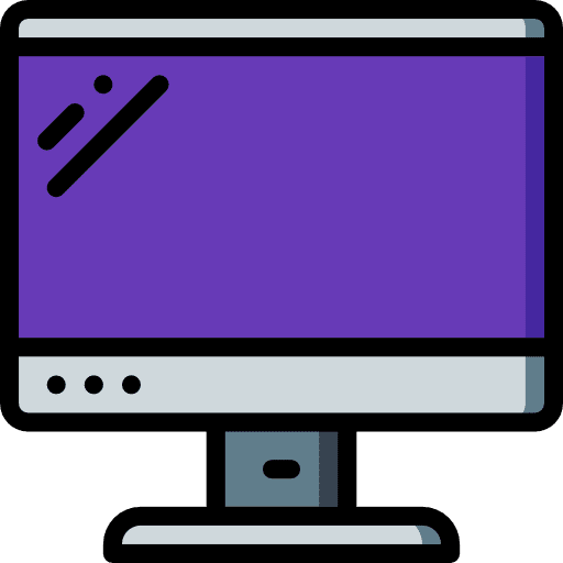 Monitor screen electronics technology icon