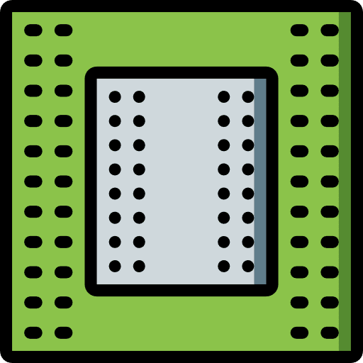 Motherboard electronic processor cpu icon