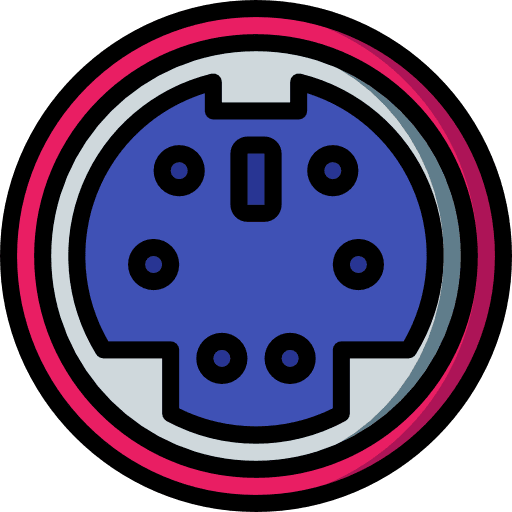 Port cable technology connection icon